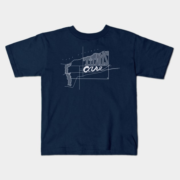 Titans Care - Webster map Kids T-Shirt by todd_stahl_art